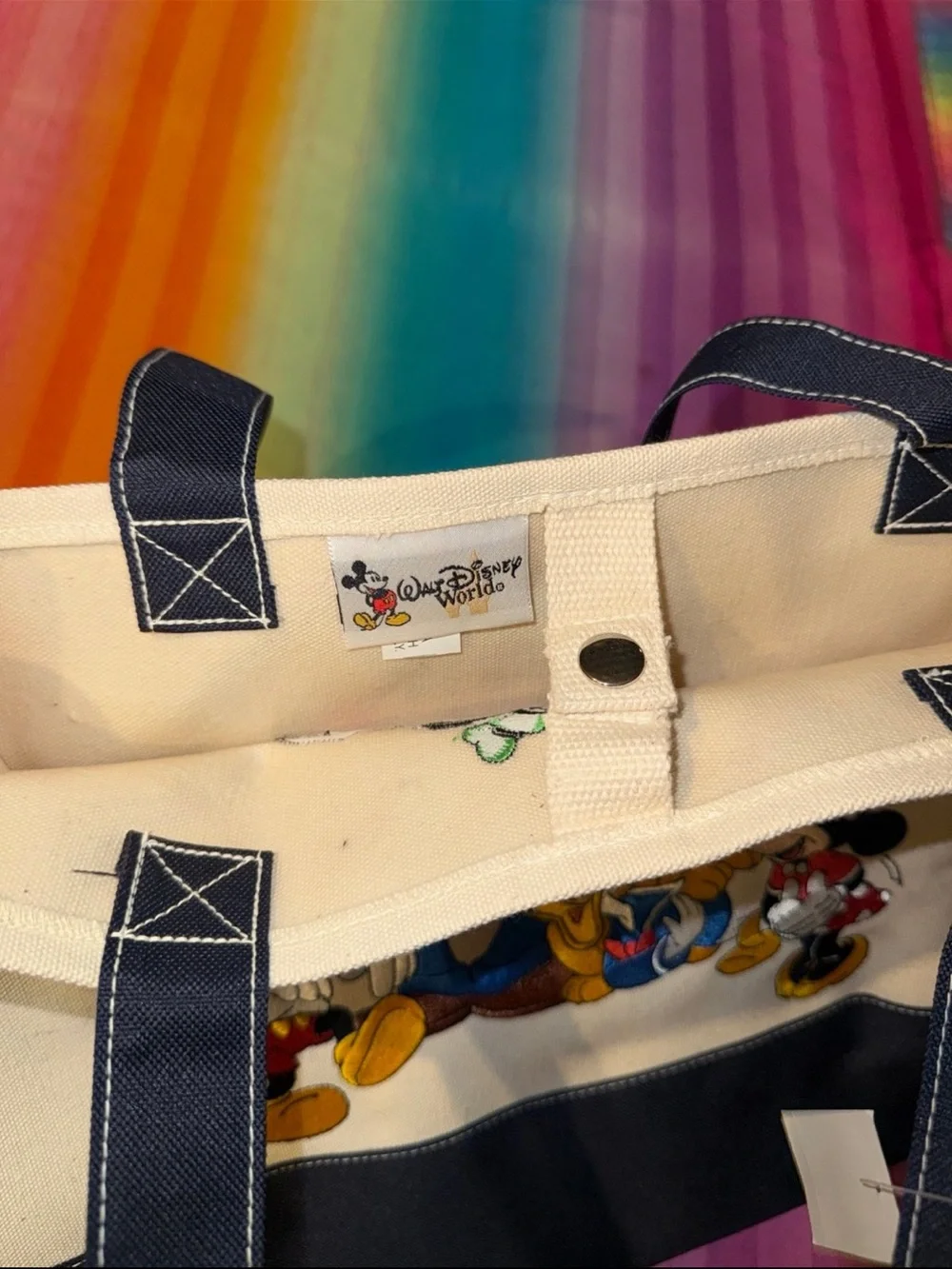 Disney Mickey & Friends Canvas Tote *New*